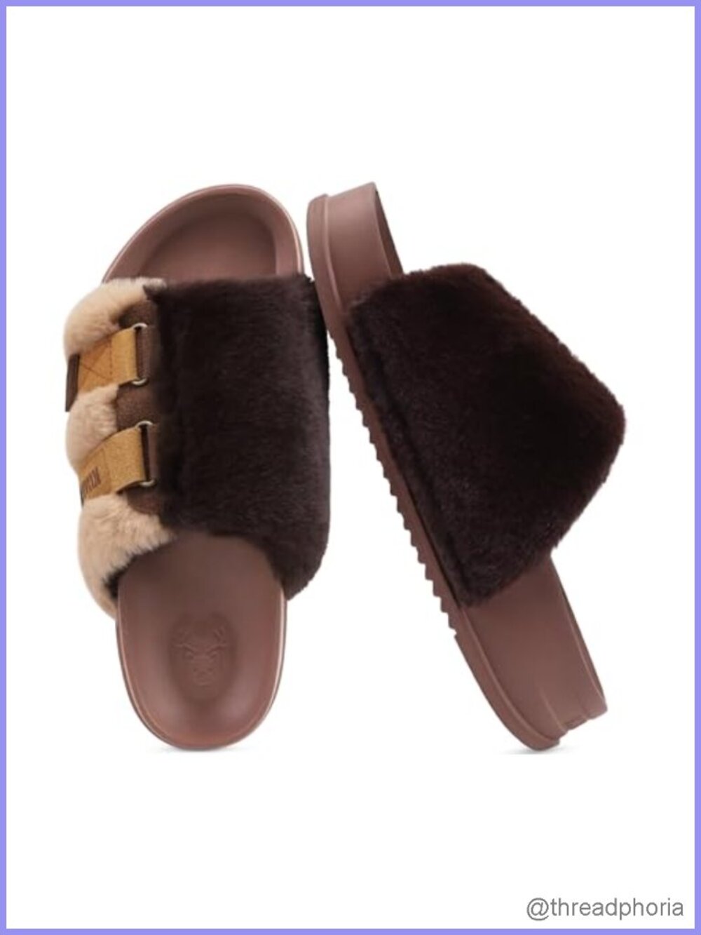 Faux Fur Arch Support Slippers